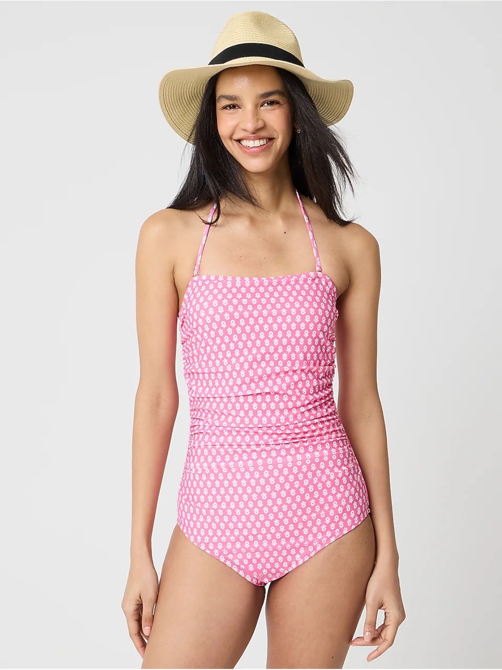 Pink Printed One-Piece Swimsuit